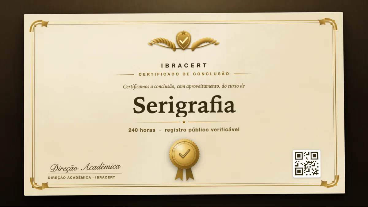 Capa do curso Serigrafia
