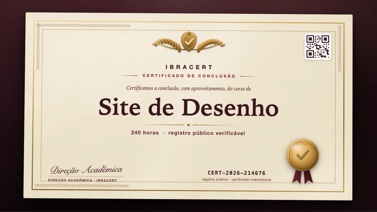 Capa do curso Site de Desenho