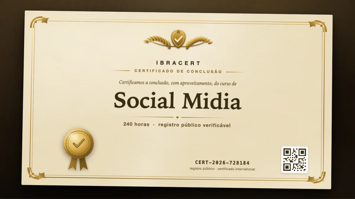 Capa do curso Social Midia