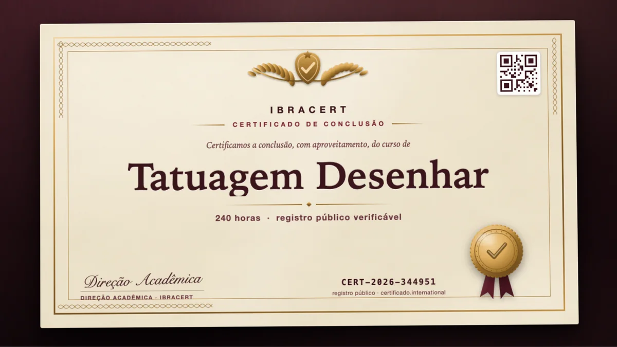 Capa do curso Tatuagem Desenhar