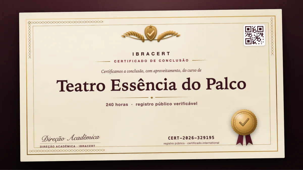 Capa do curso Teatro Essência do Palco