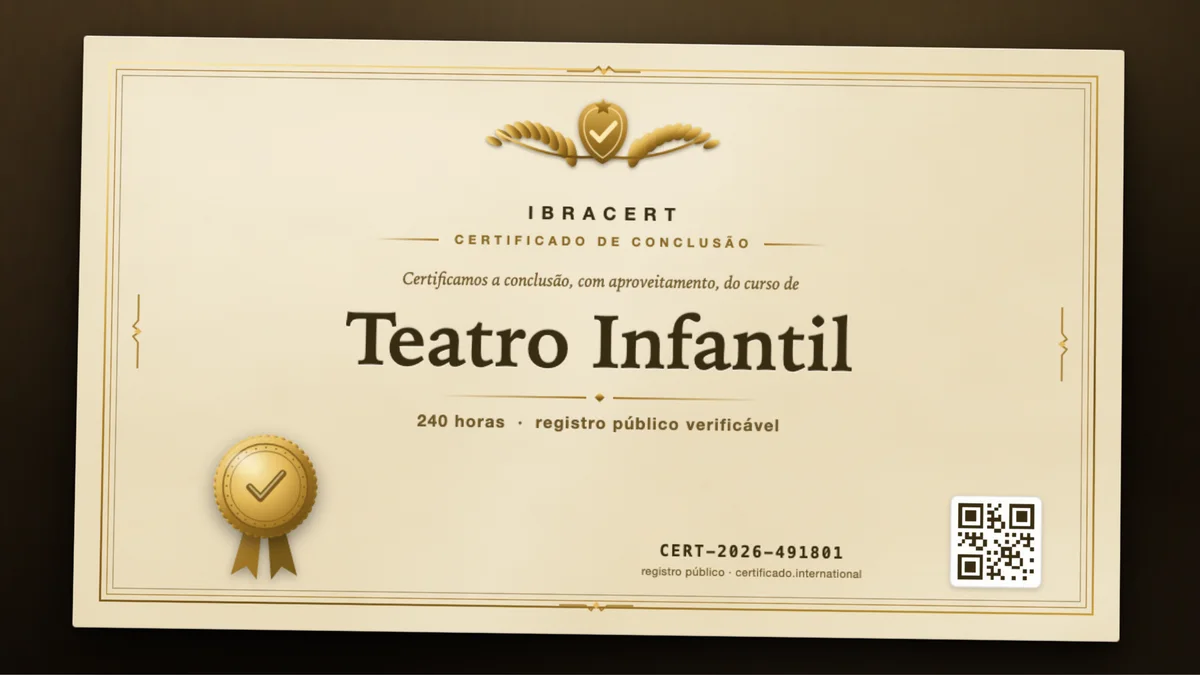 Capa do curso Teatro Infantil
