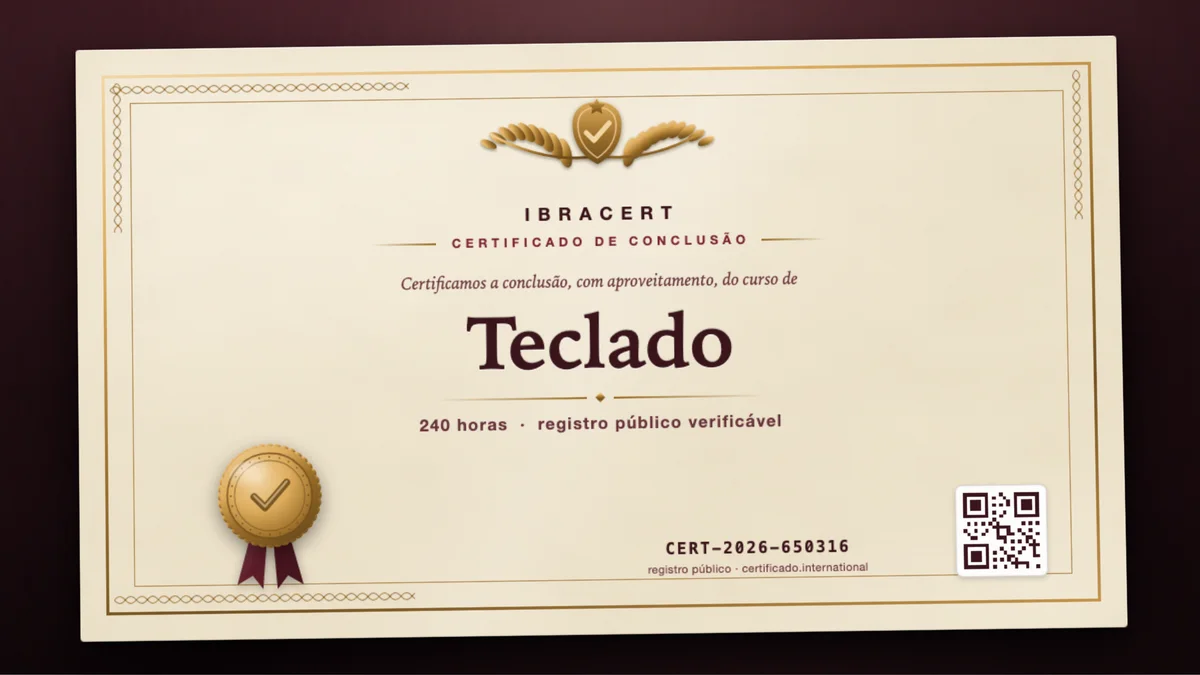 Capa do curso Teclado