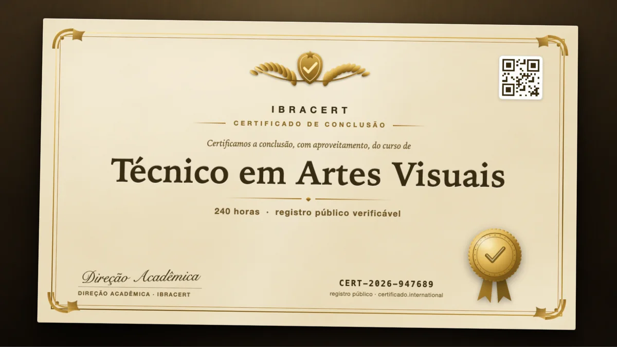 Capa do curso Técnico em Artes Visuais