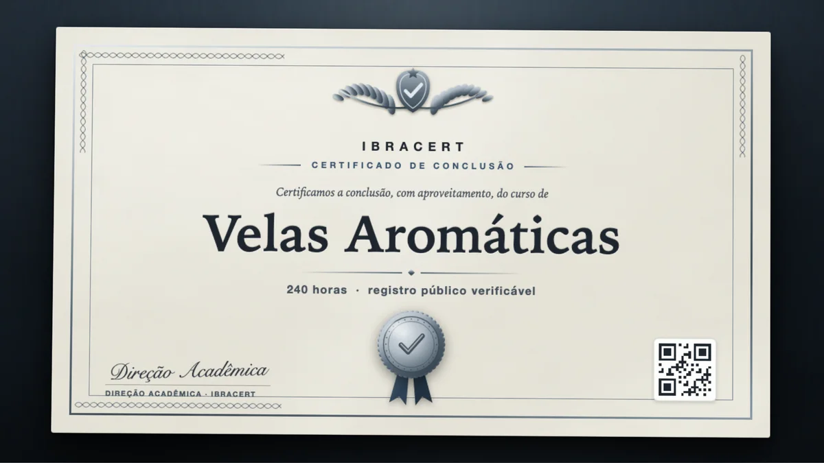 Capa do curso Velas Aromáticas