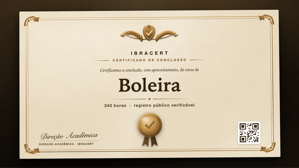 Capa do curso Boleira