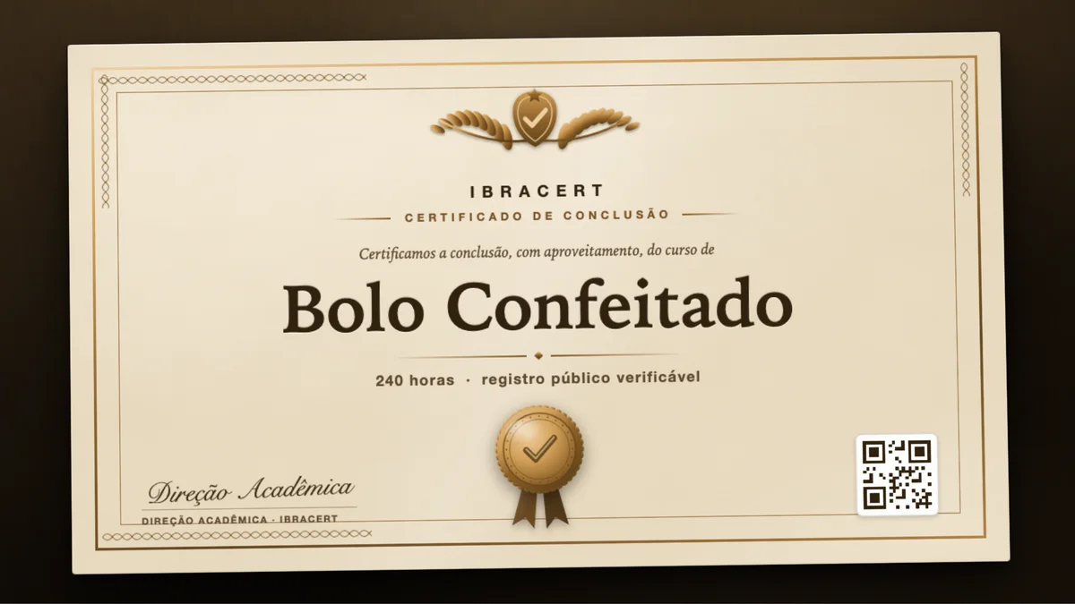 Capa do curso Bolo Confeitado