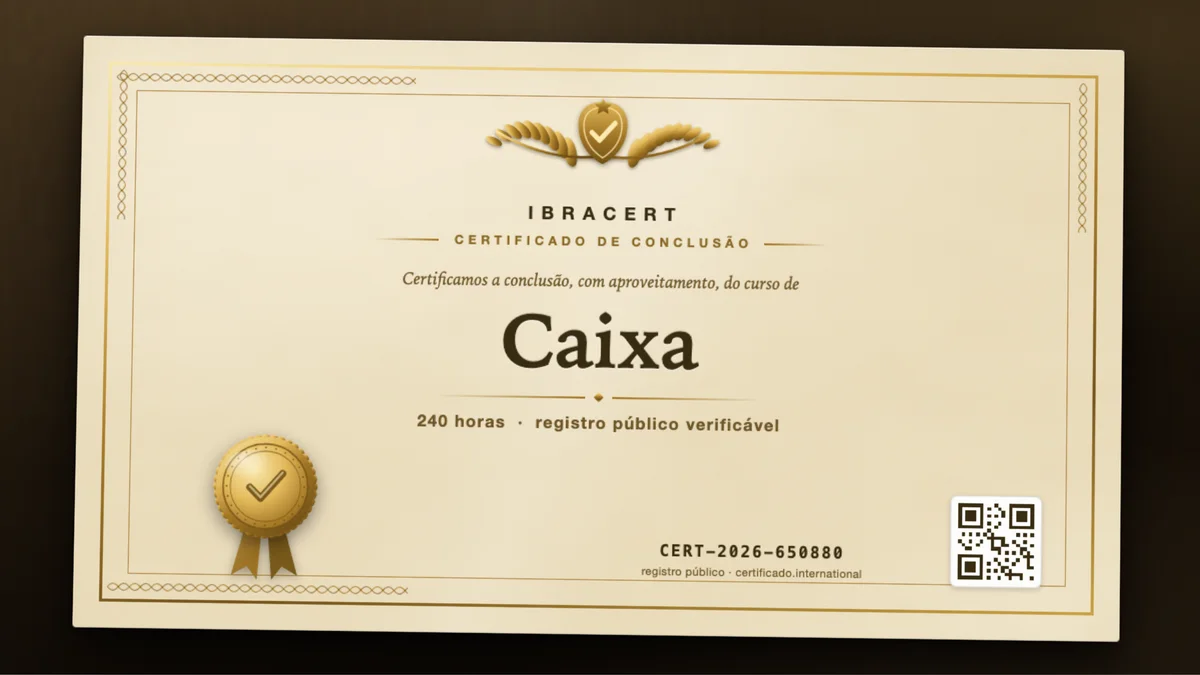 Capa do curso Caixa