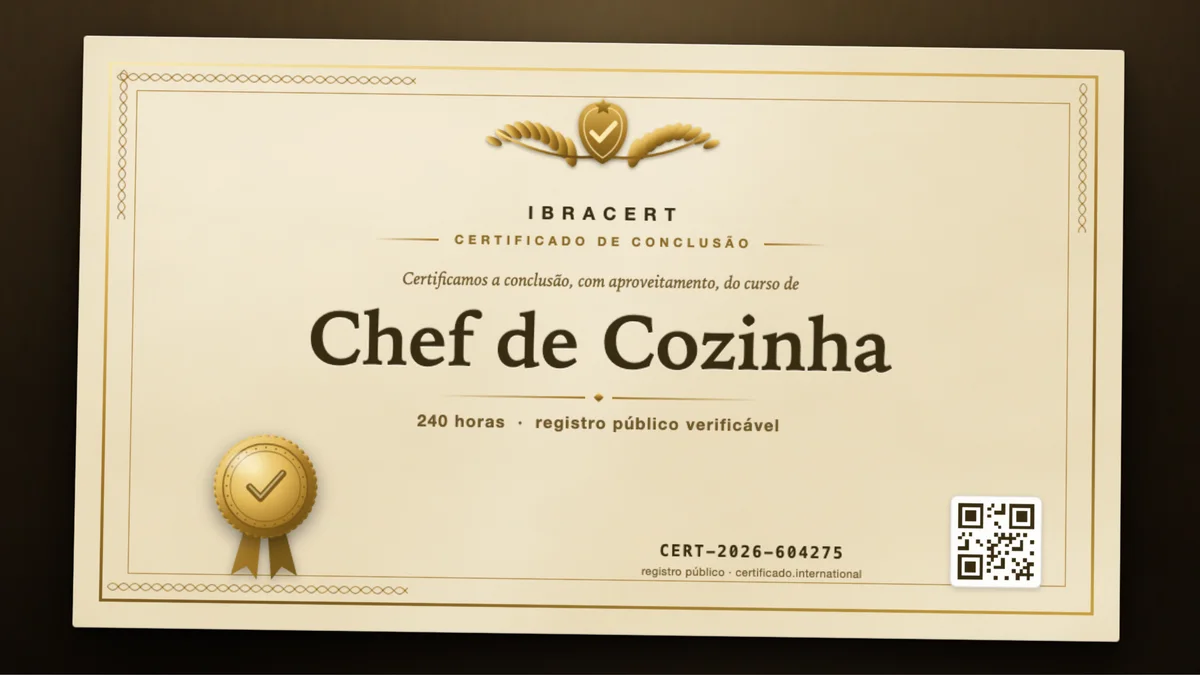 Capa do curso Chef de Cozinha
