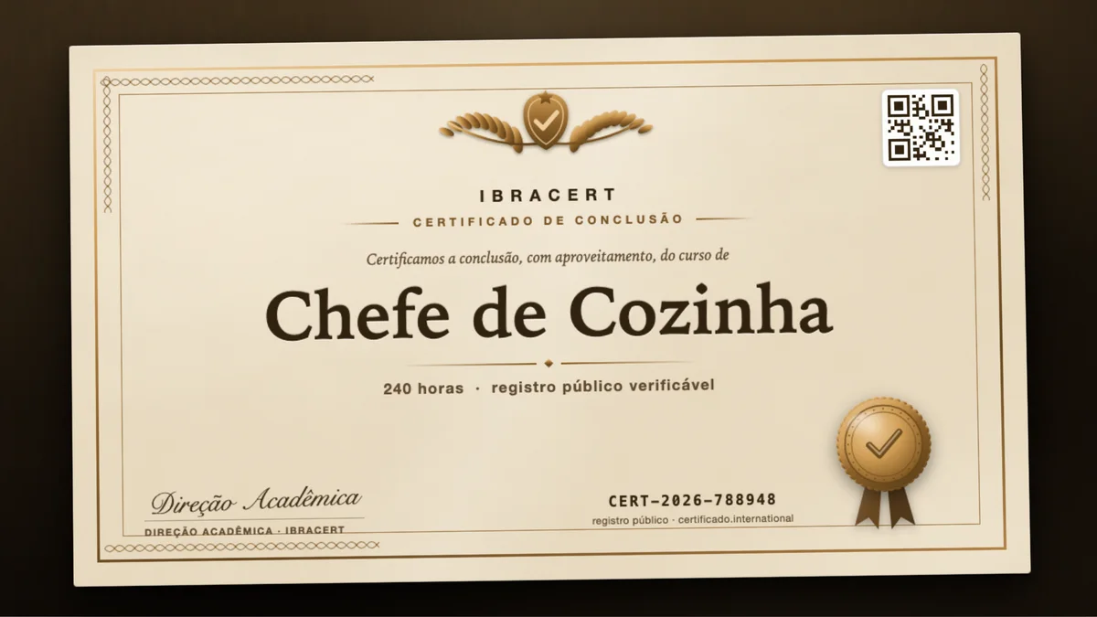 Capa do curso Chefe de Cozinha