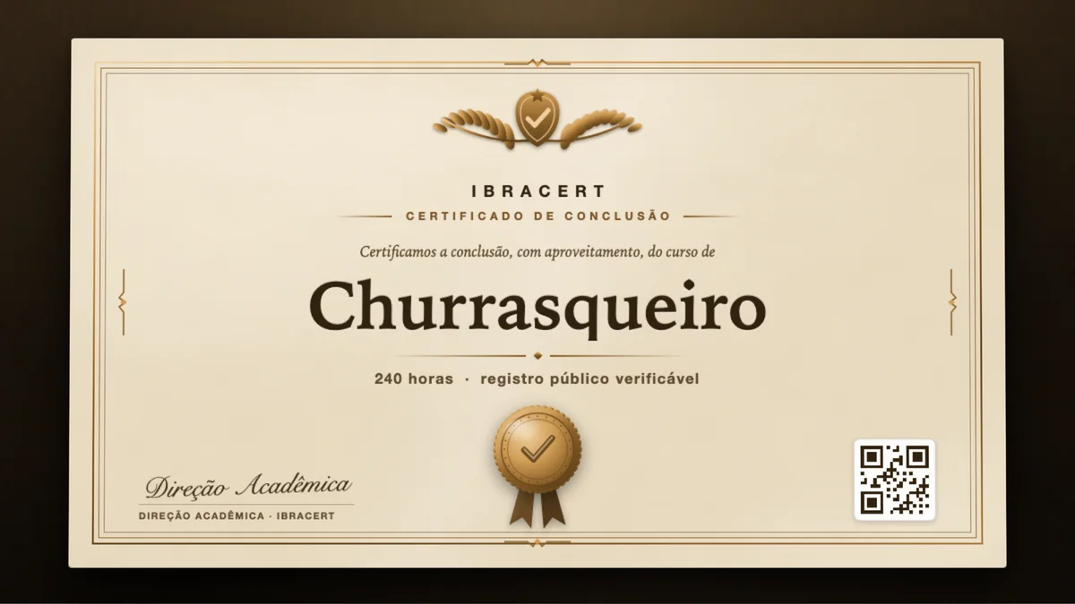 Capa do curso Churrasqueiro