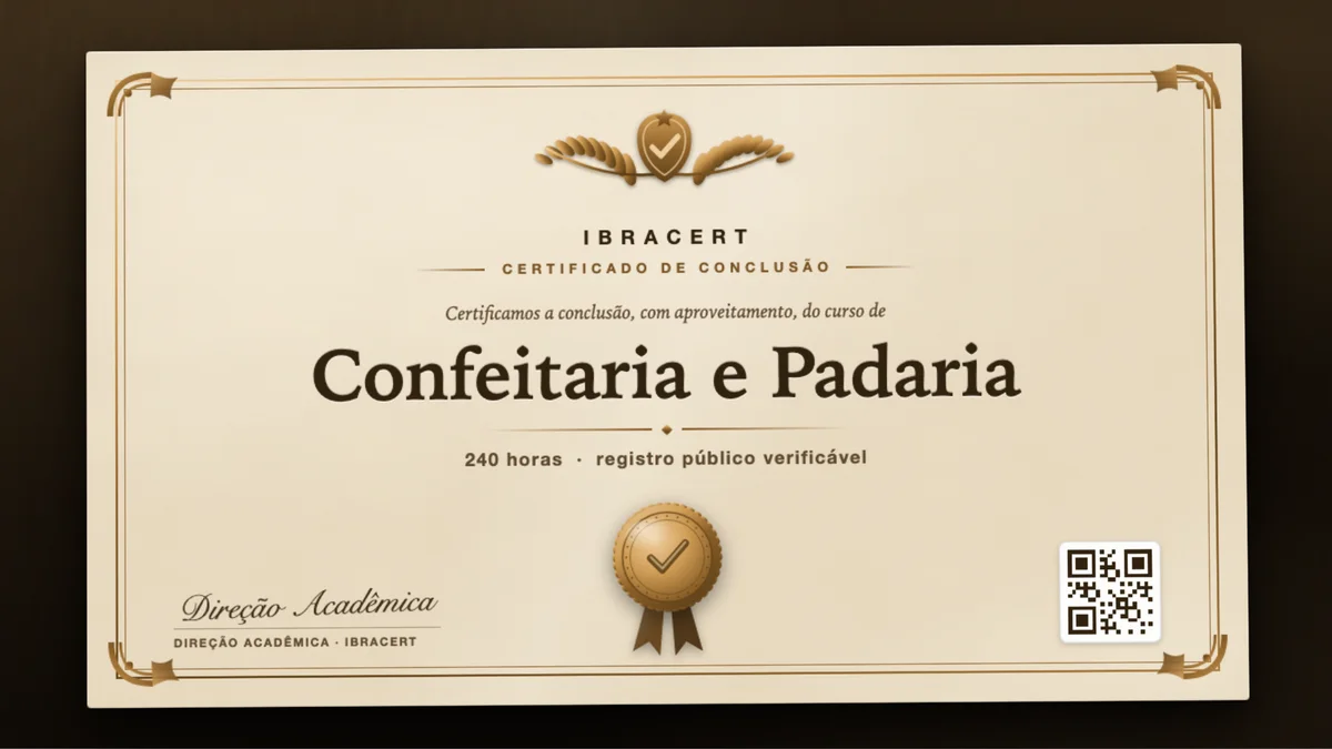 Capa do curso Confeitaria e Padaria