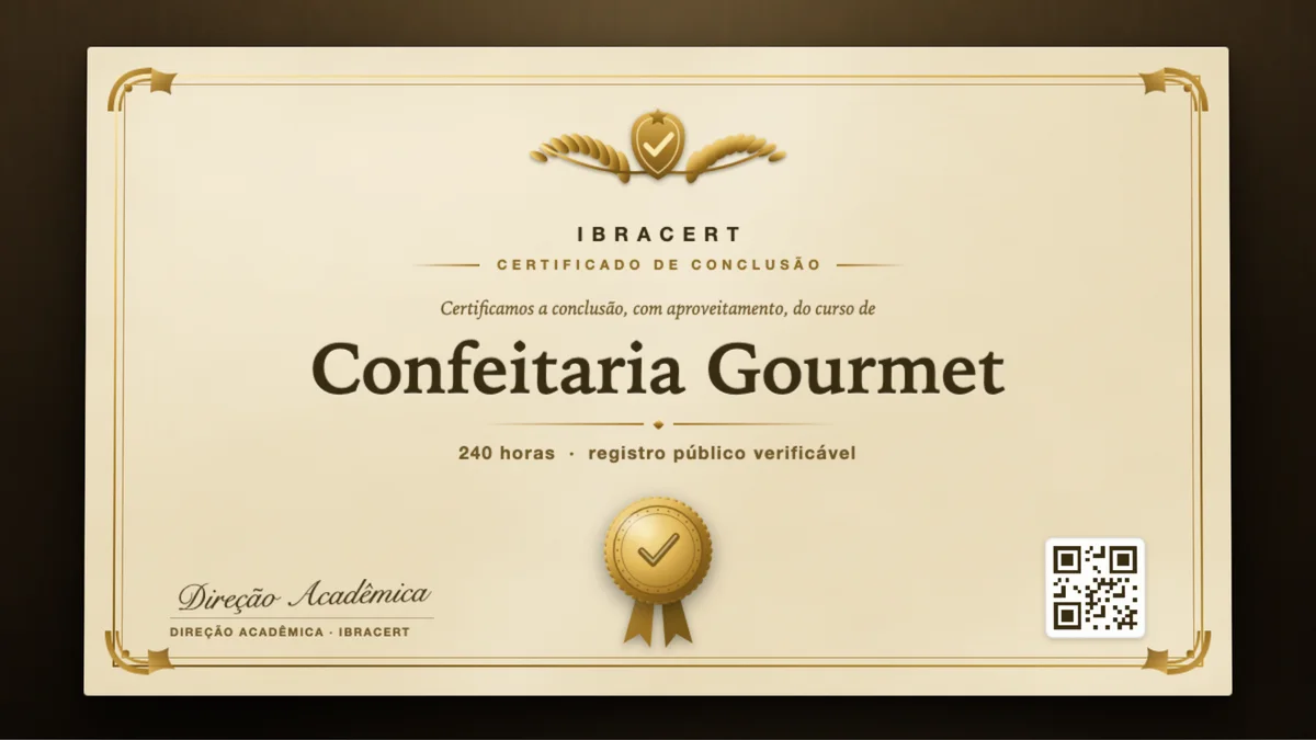 Capa do curso Confeitaria Gourmet