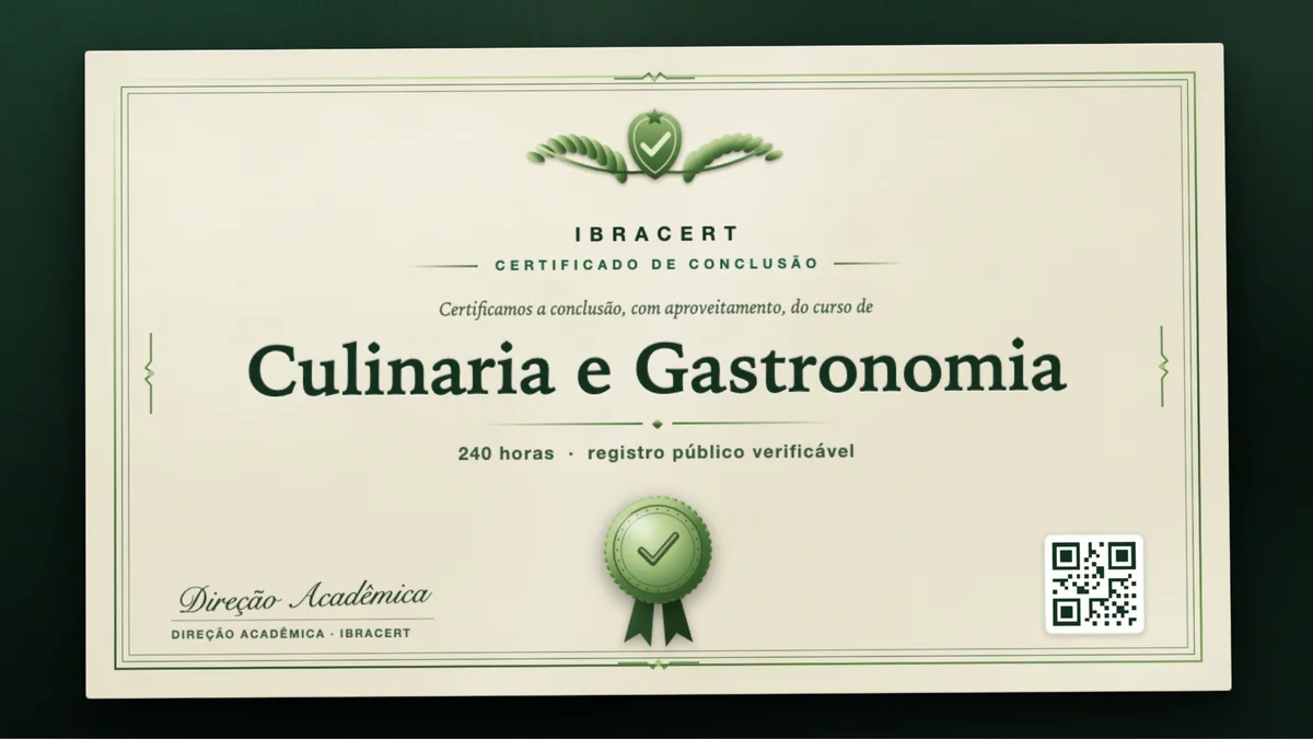 Capa do curso Culinaria e Gastronomia