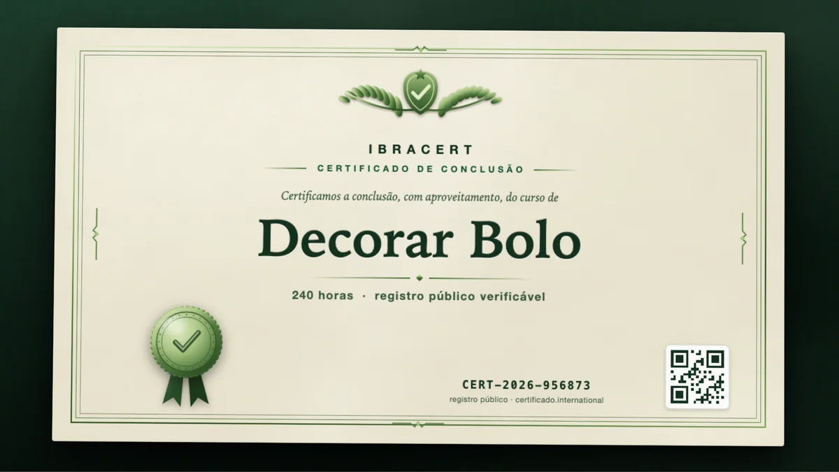 Capa do curso Decorar Bolo