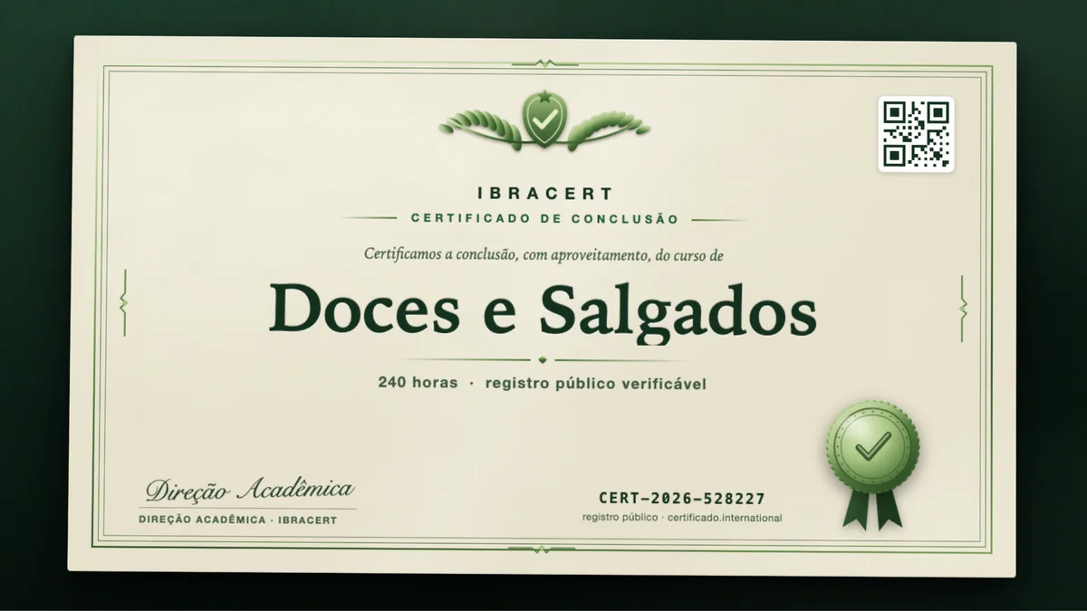 Capa do curso Doces e Salgados