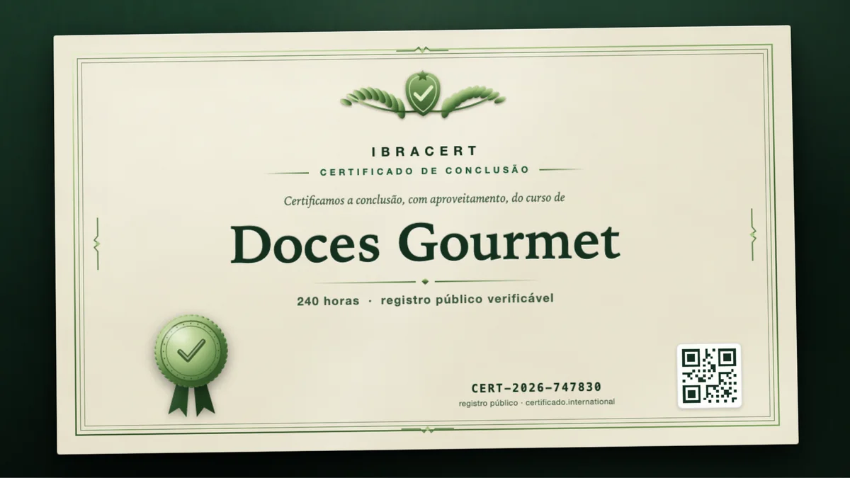 Capa do curso Doces Gourmet