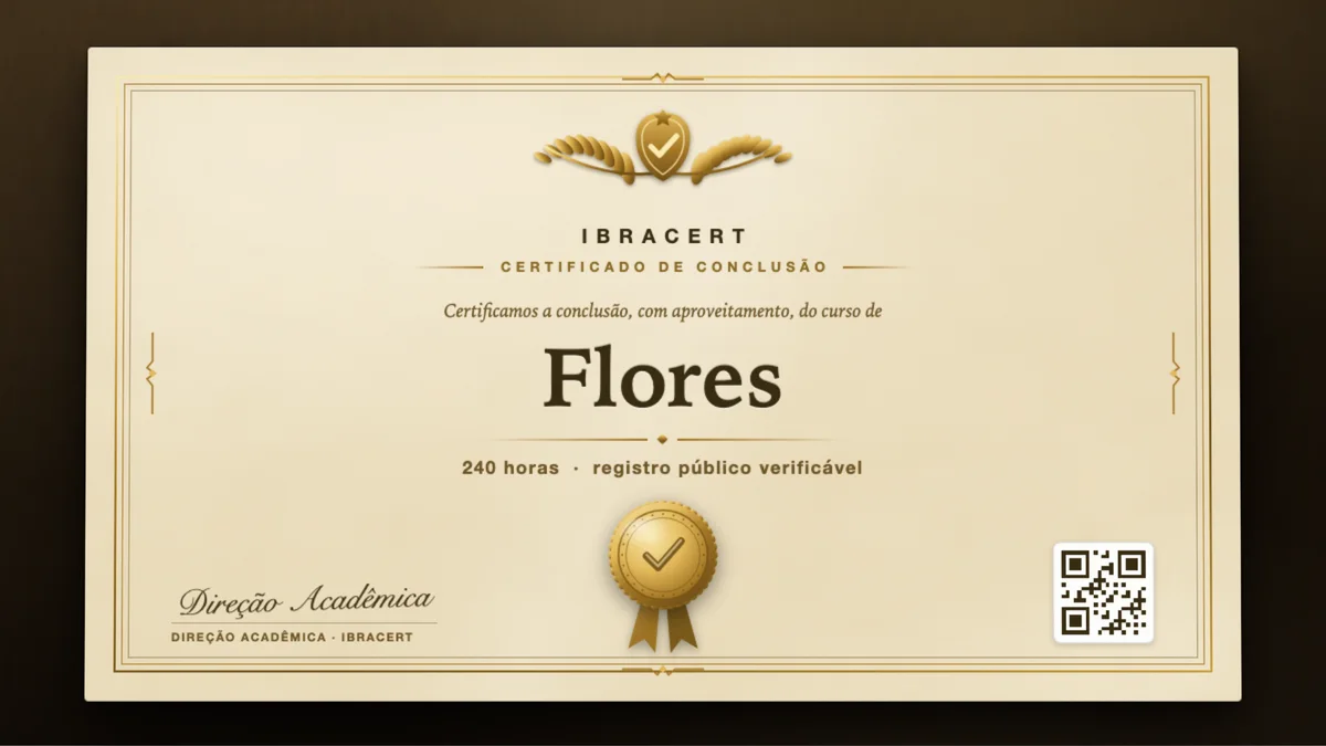 Capa do curso Flores