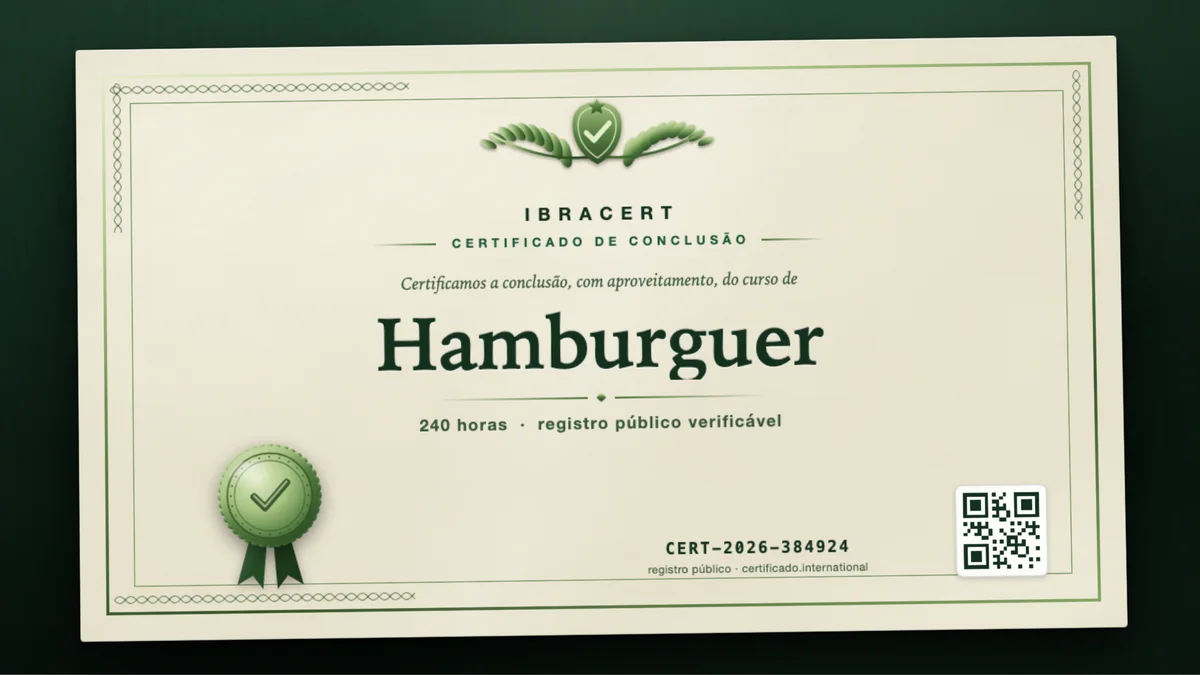 Capa do curso Hamburguer