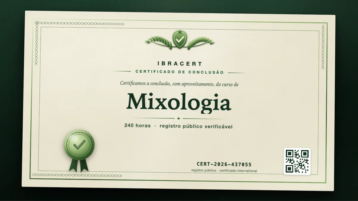 Capa do curso Mixologia
