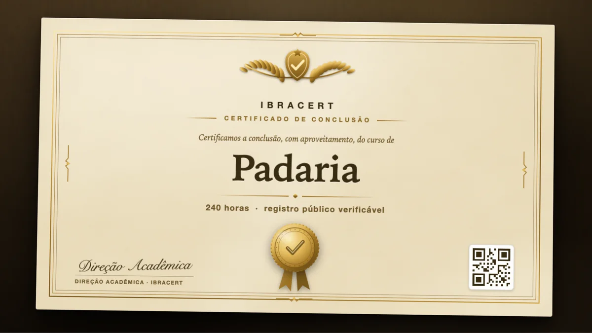 Capa do curso Padaria