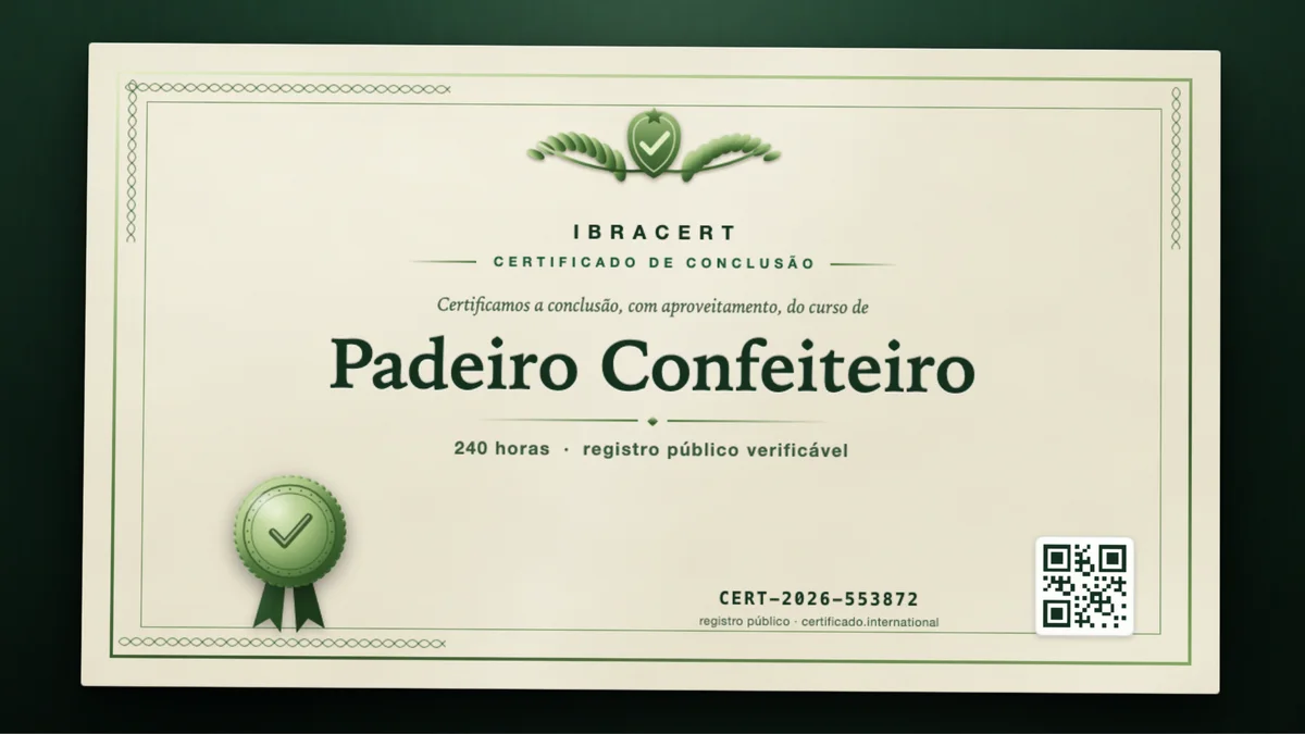 Capa do curso Padeiro Confeiteiro