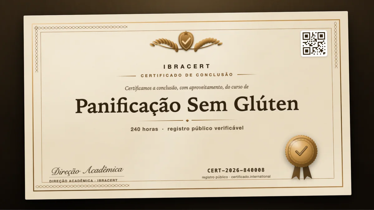 Capa do curso Panificação Sem Glúten