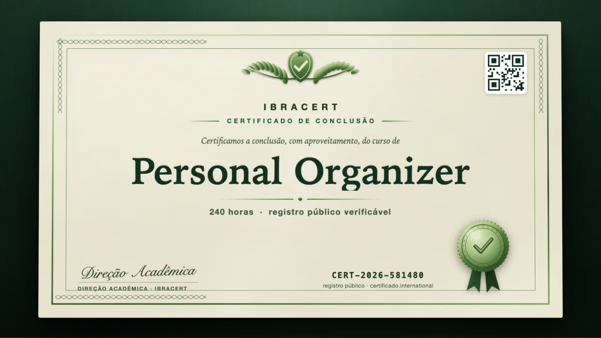 Capa do curso Personal Organizer