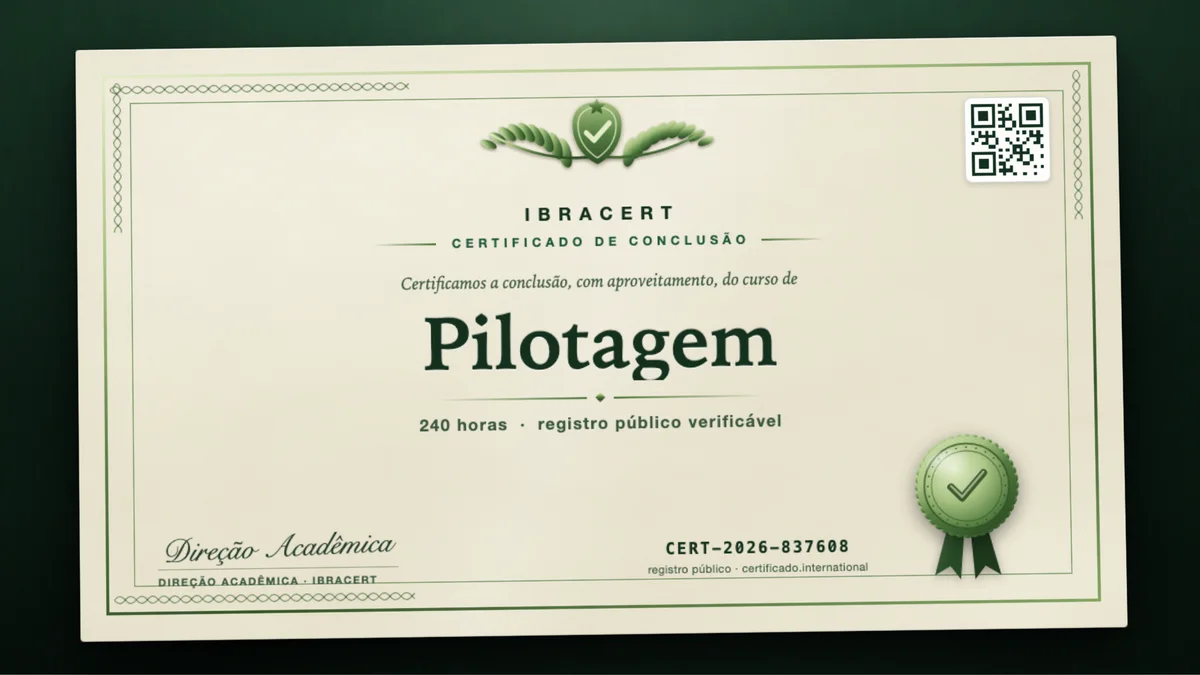 Capa do curso Pilotagem