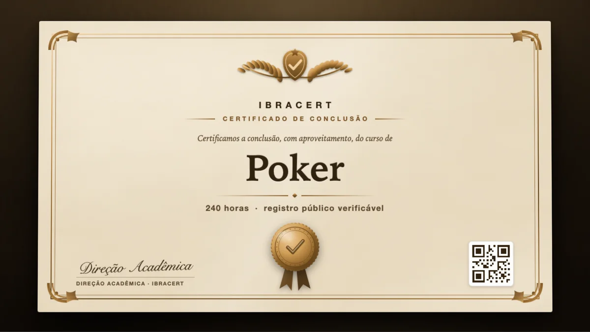 Capa do curso Poker
