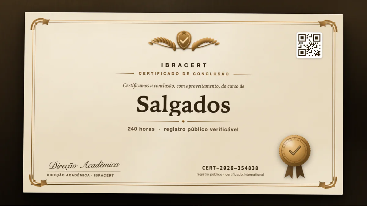 Capa do curso Salgados