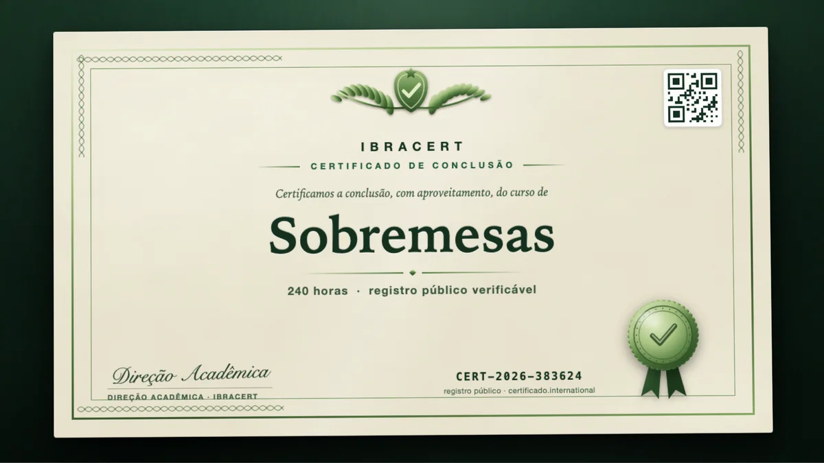 Capa do curso Sobremesas