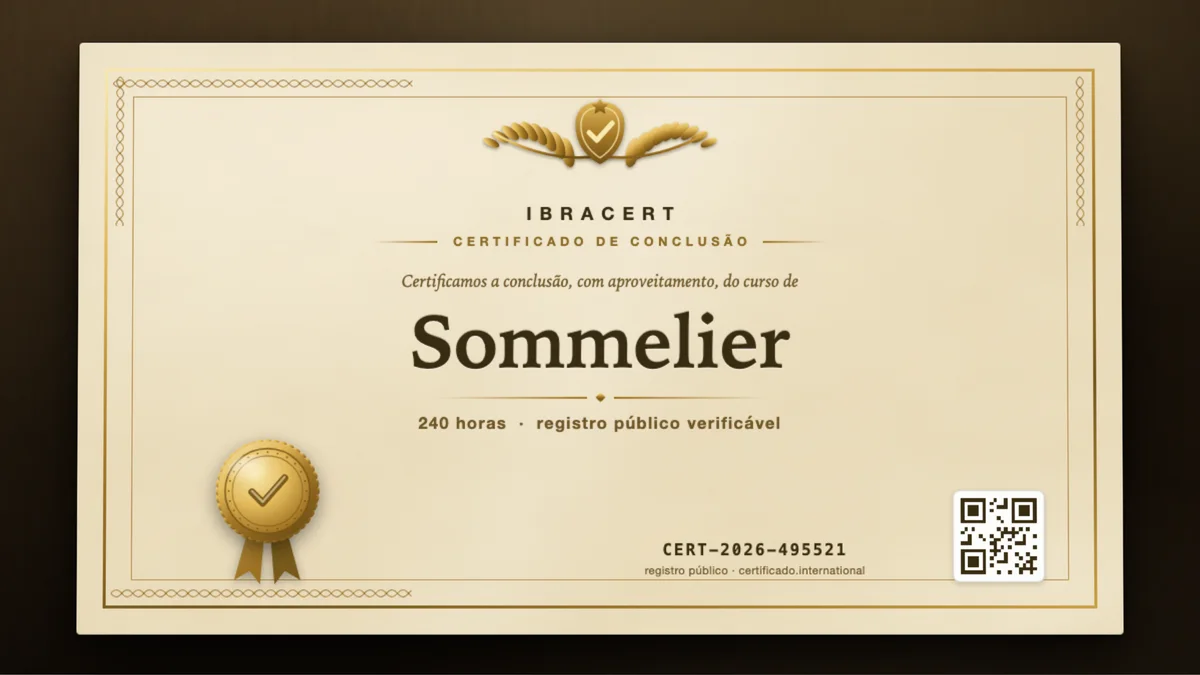 Capa do curso Sommelier