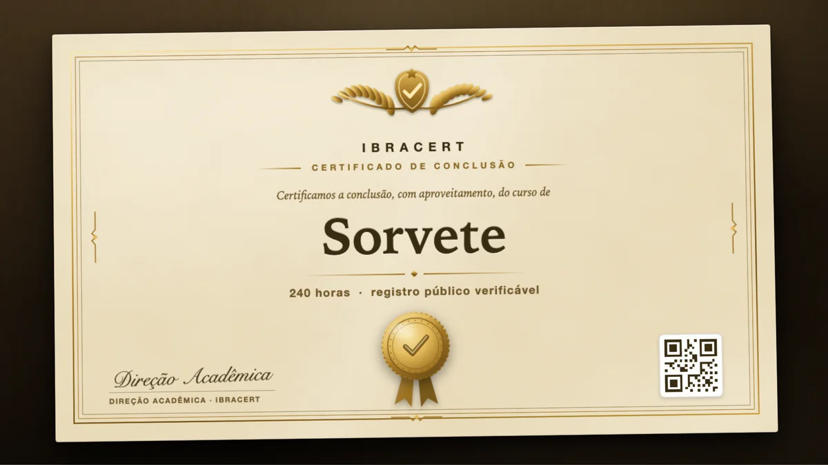 Capa do curso Sorvete