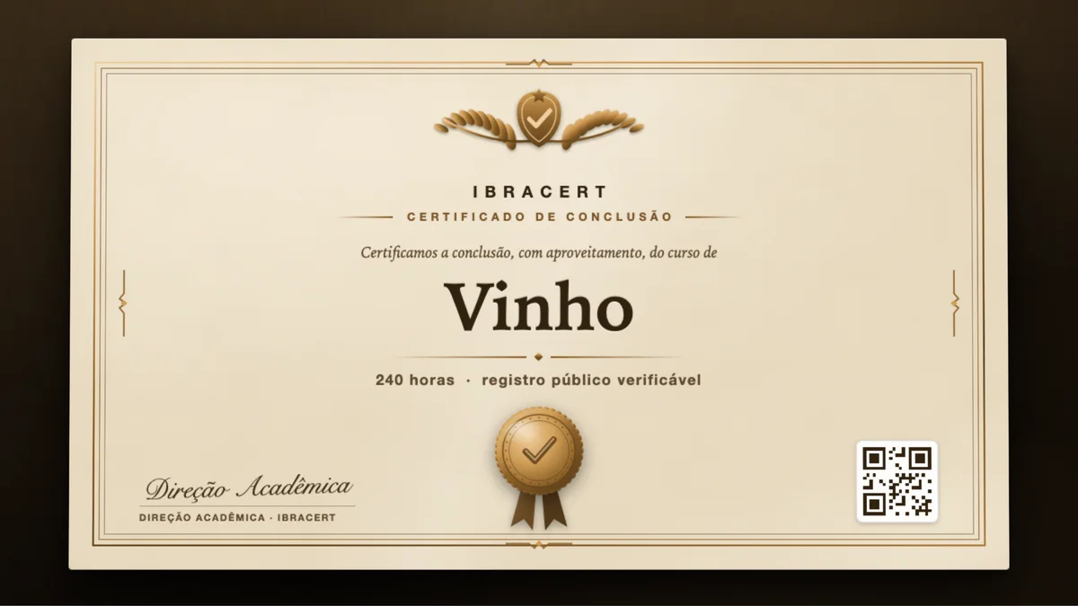 Capa do curso Vinho