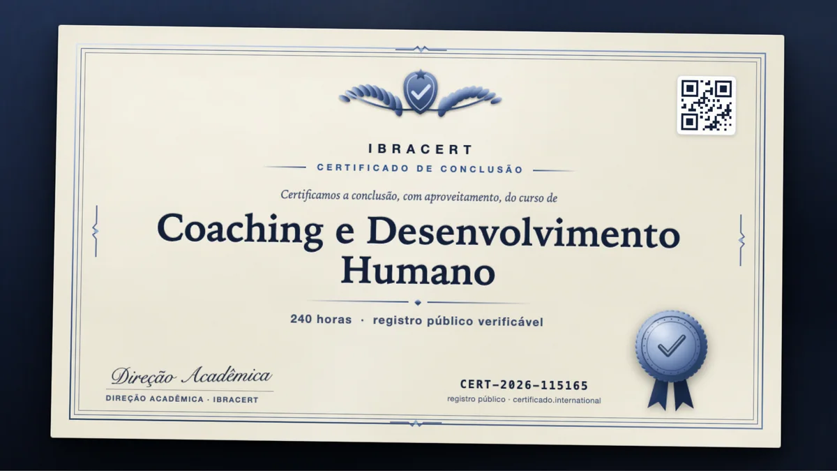 Capa do curso Coaching e Desenvolvimento Humano
