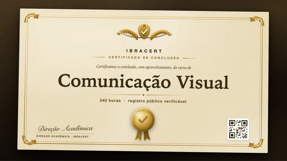 Capa do curso Comunicação Visual
