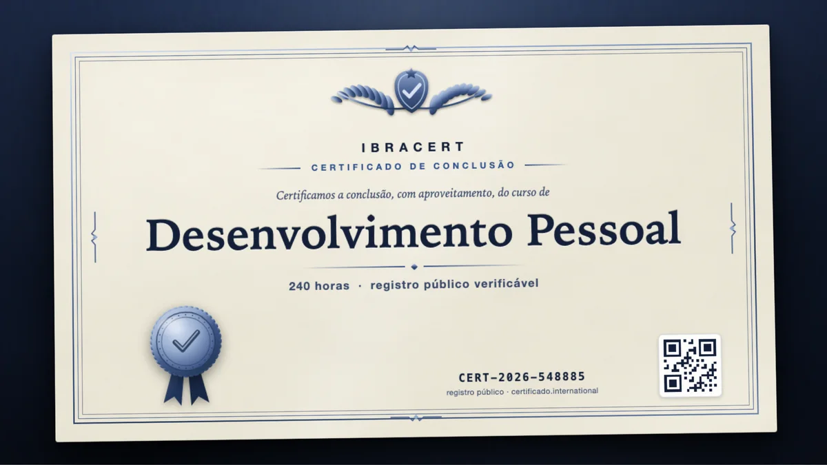 Capa do curso Desenvolvimento Pessoal