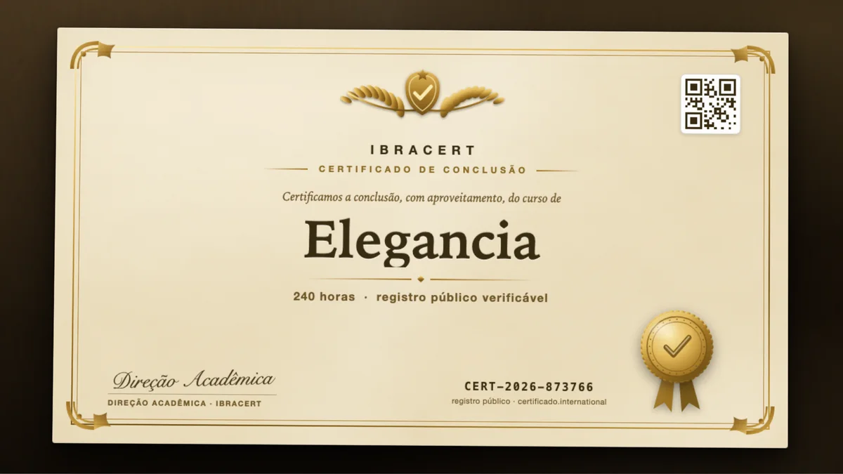 Capa do curso Elegancia