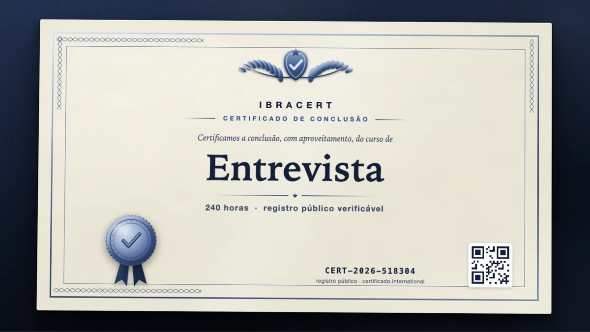 Capa do curso Entrevista