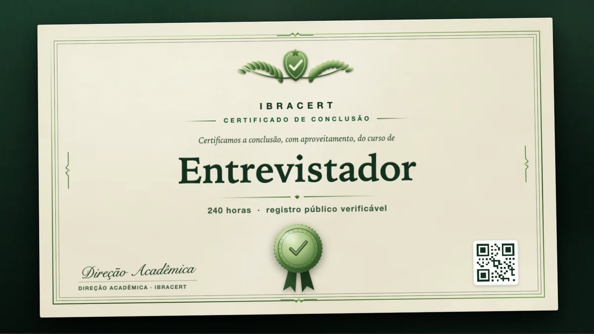 Capa do curso Entrevistador