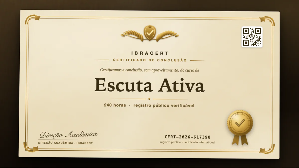 Capa do curso Escuta Ativa