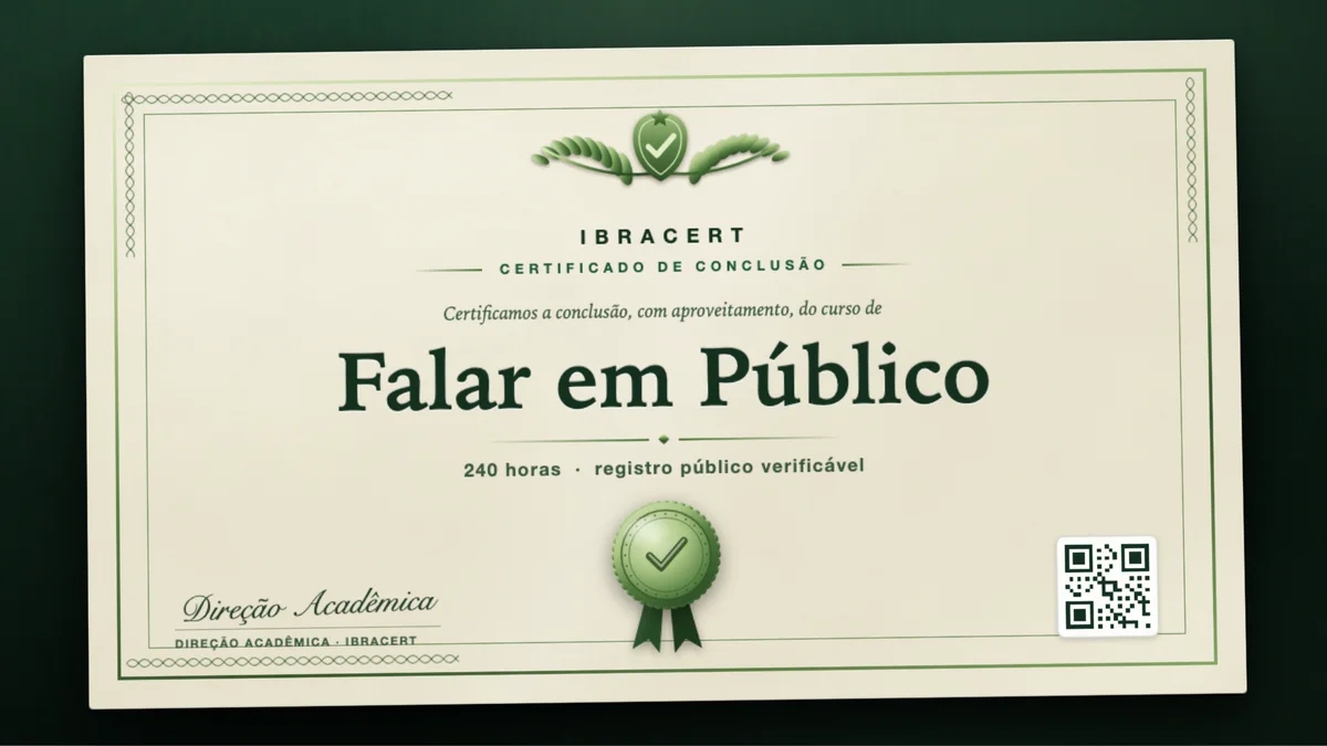 Capa do curso Falar em Público