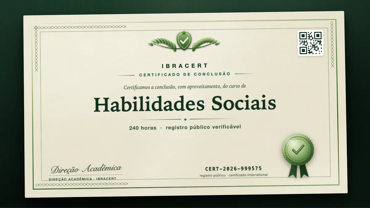 Capa do curso Habilidades Sociais