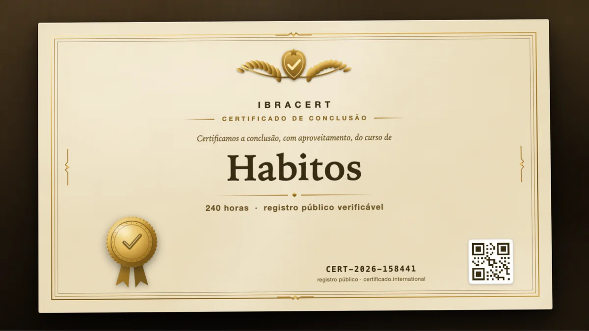Capa do curso Habitos