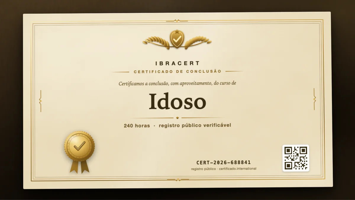 Capa do curso Idoso