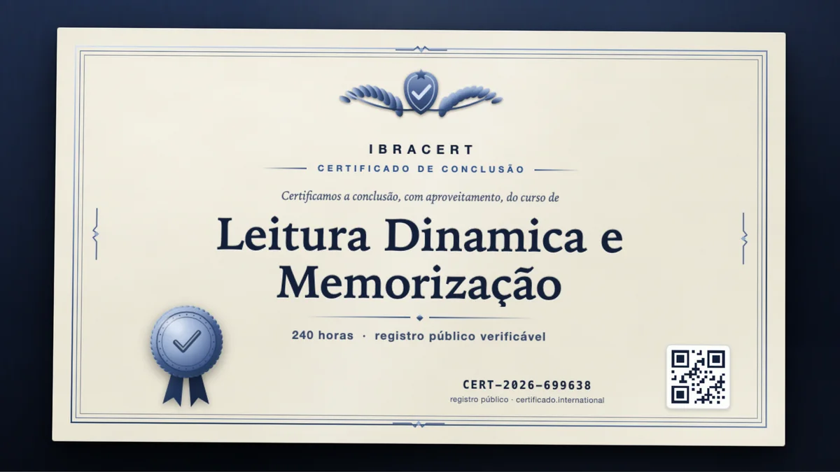 Capa do curso Leitura Dinamica e Memorização