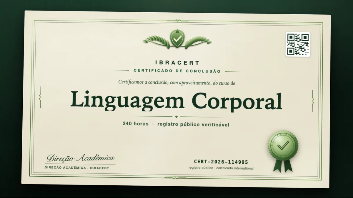 Capa do curso Linguagem Corporal