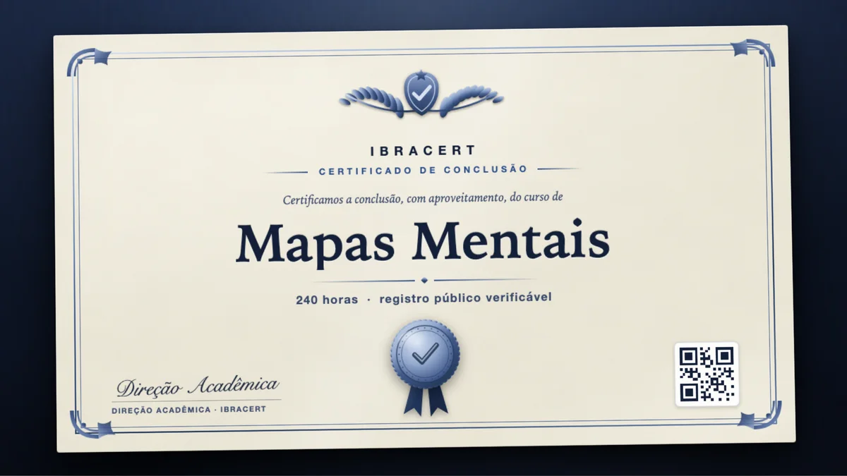 Capa do curso Mapas Mentais