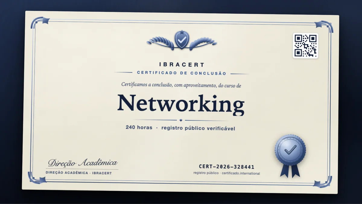 Capa do curso Networking